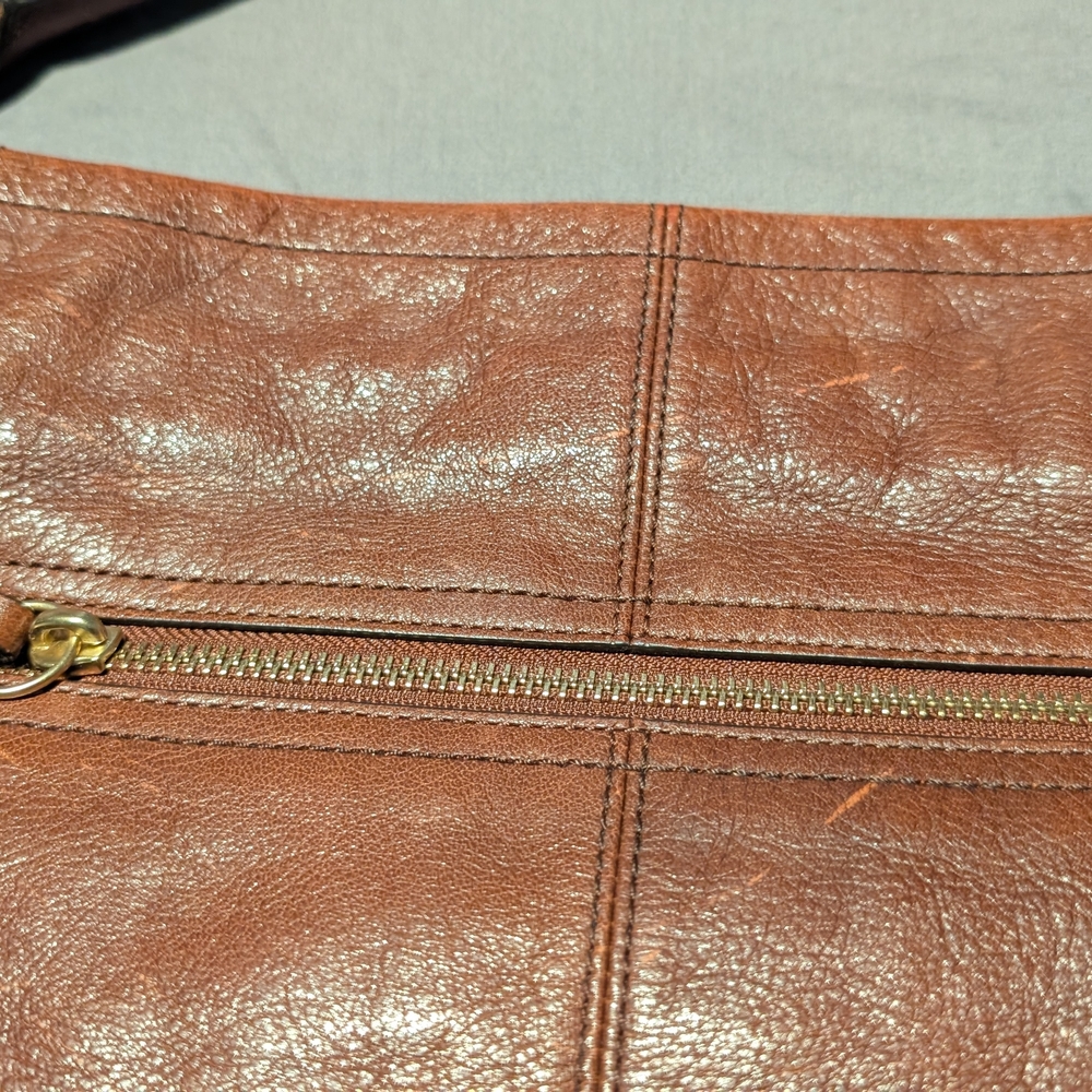 Leather Shoulder Bag in Brown - Picture 7 of 11